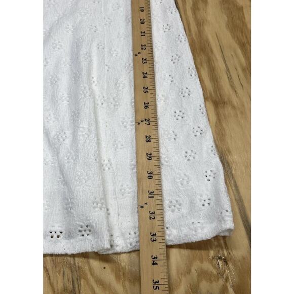 Aeropostale Milkmaid Babydoll Y2K Mini Dress White Size L Coquette Feminine - Picture 11 of 11